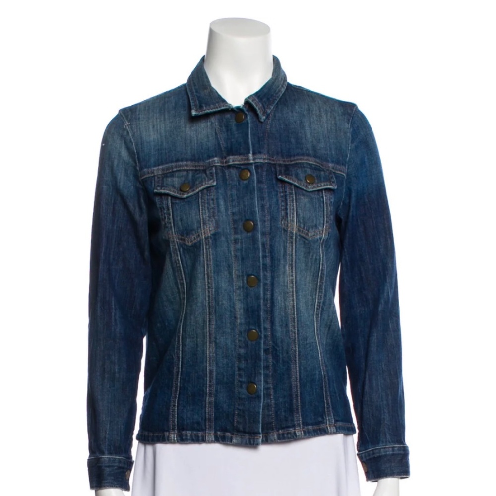 Current/Elliott Denim Snap Front Jacket